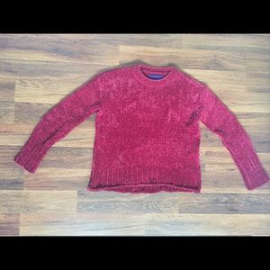 Plush Red Sweater